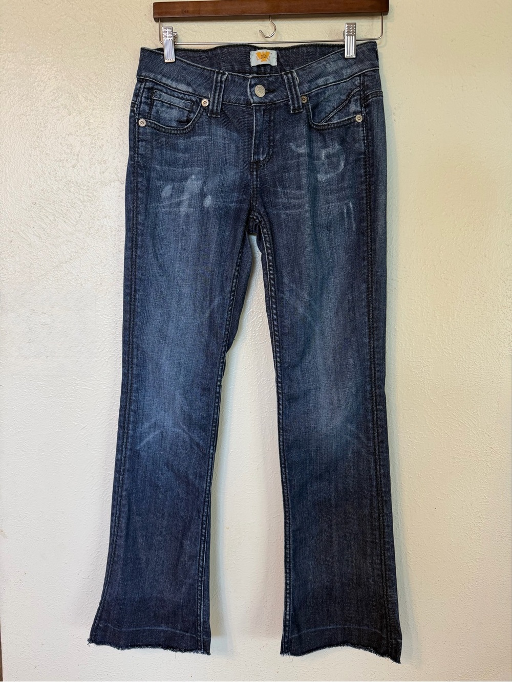 Antik Denim Jeans Vintage Y2K Low Rise Boot Cut Western Embroidered 2000s Sz 27